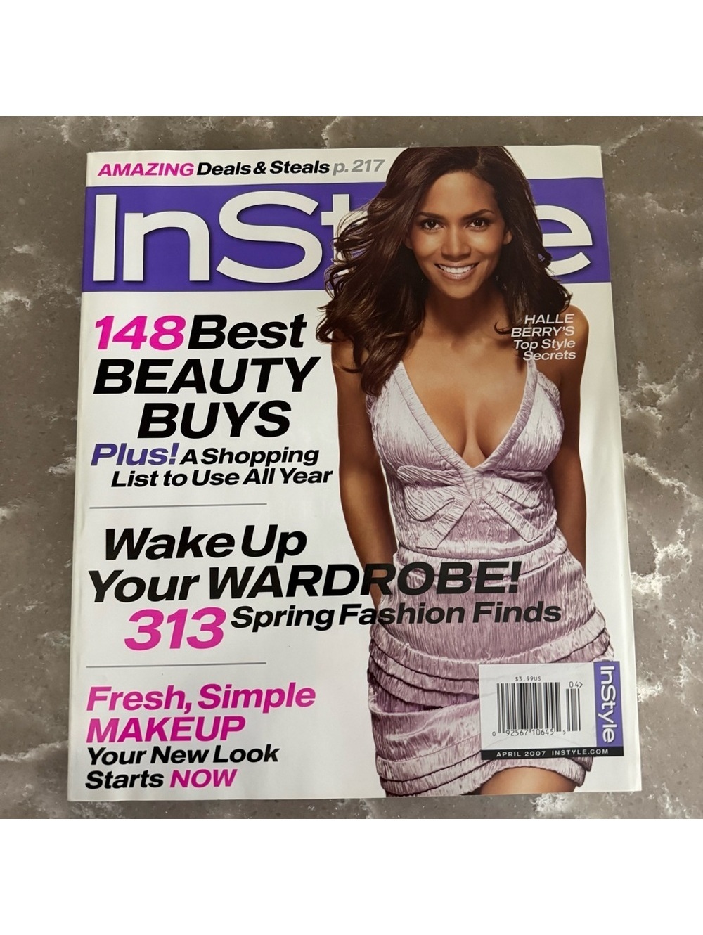 InStyle Magazine April 2007 with Halle Berry